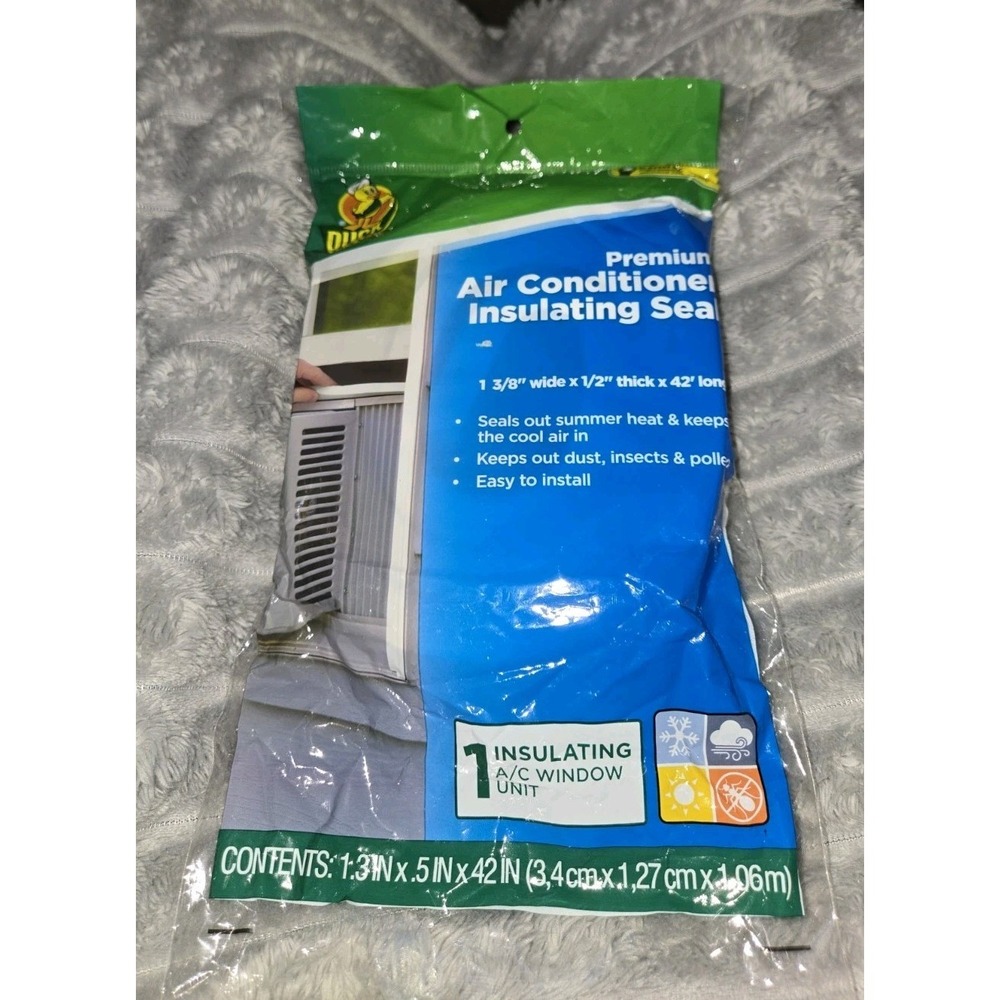 Duck Brand Premium Air Conditioner Insulating Seal 1.3in x 0.5in x 42in White